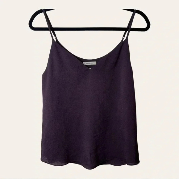0399W. ARITZIA BABATON SPAGHETTI STRAP CAMISOLE SIZE XSMALL PLUM PURPLE IN COLOR - Picture 2 of 12